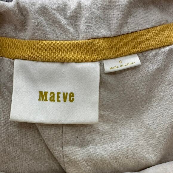 Anthropologie Maeve‎ Size 0 Yellow Corduroy Pencil Skirt Lined Casual - Picture 5 of 5